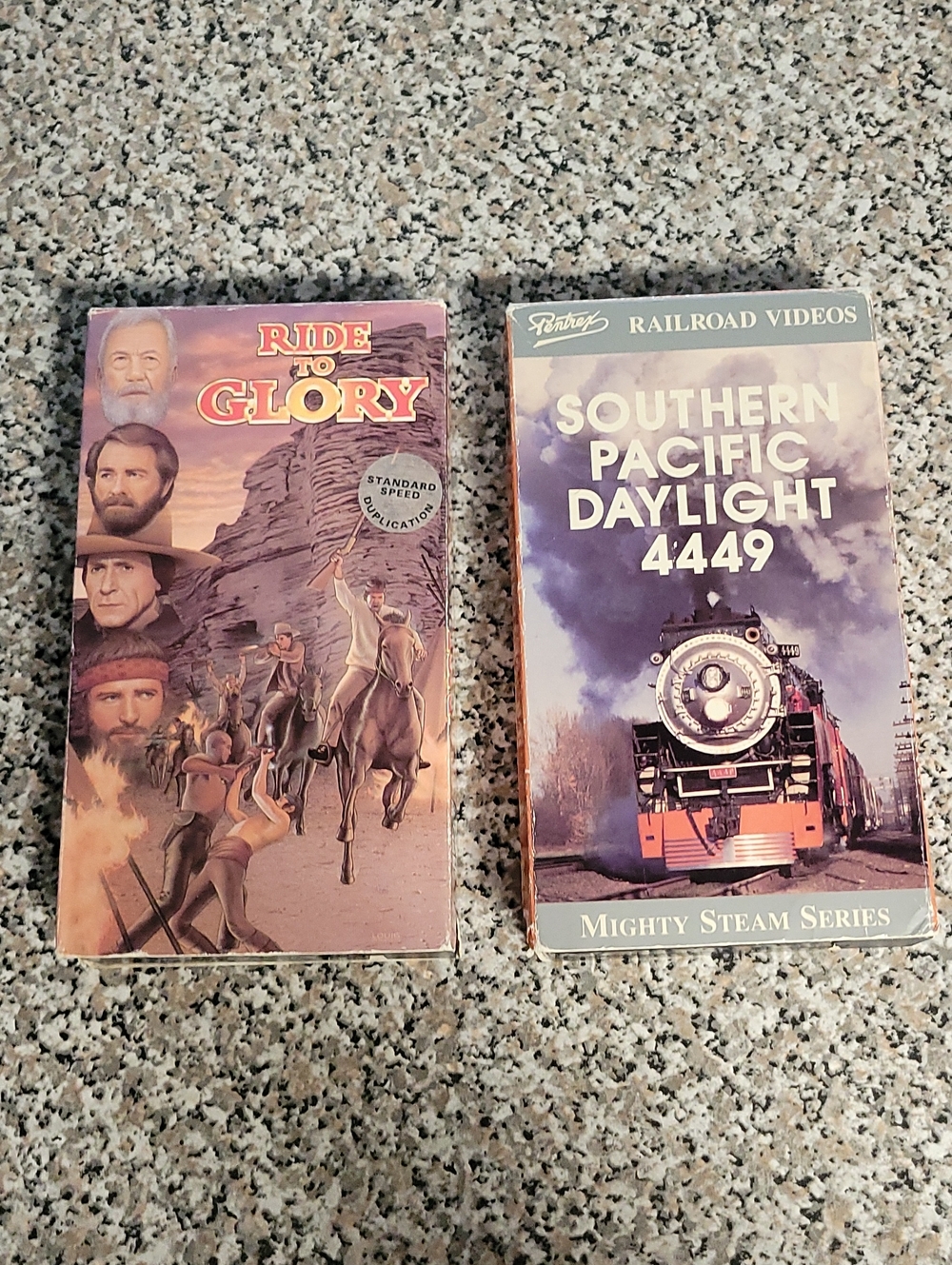 Ride To Glory & Southern Pacific Daylight 4449 VHS Tapes